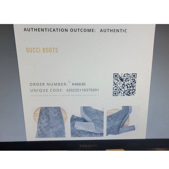 GUCCI AUTHENTIC BLACK SUEDE GUCCISSIMA KNEE-HIGH BOOTS SIZE 10 B - Picture 13 of 13